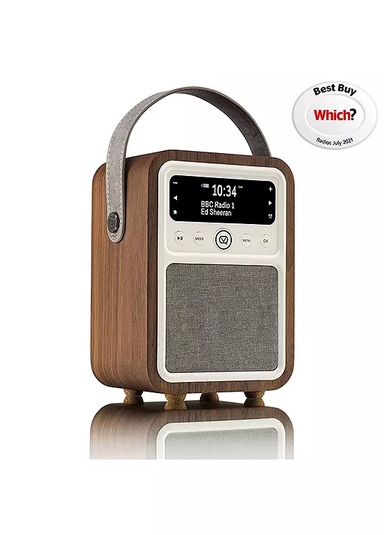 bonprix View Quest VQ Portable Monty DAB & DAB+ Digital Radio - Walnut