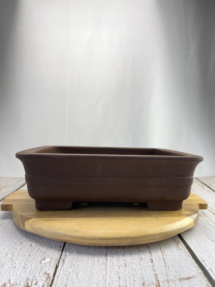 Bonsai Ceramic Pot - Unglazed Rectangle 1