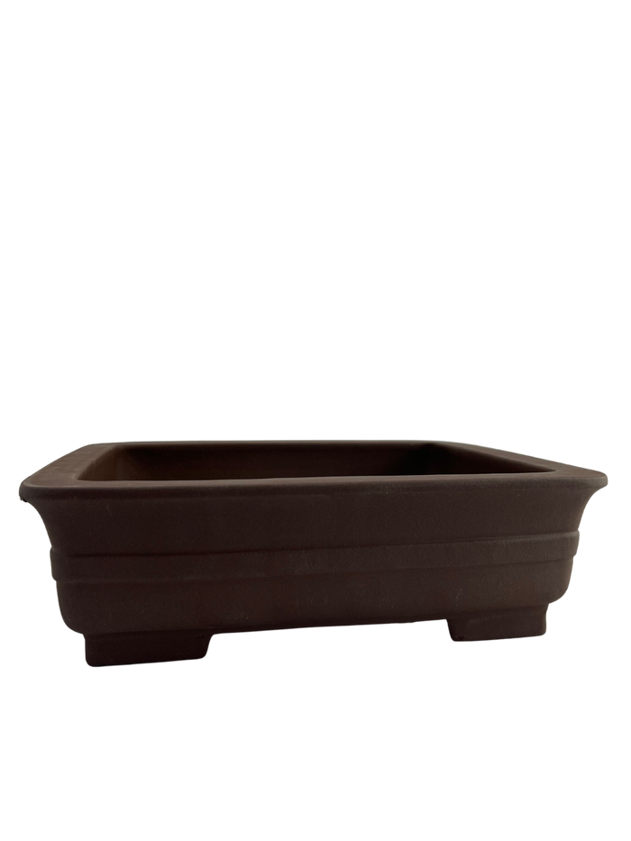 bonsai Ceramic Pot - Unglazed Rectangle 1