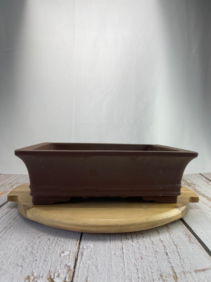 Bonsai Ceramic Pot - Unglazed Rectangle 2
