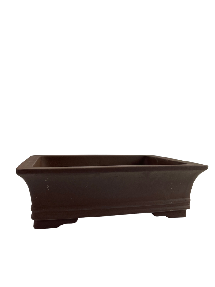 bonsai Ceramic Pot - Unglazed Rectangle 2