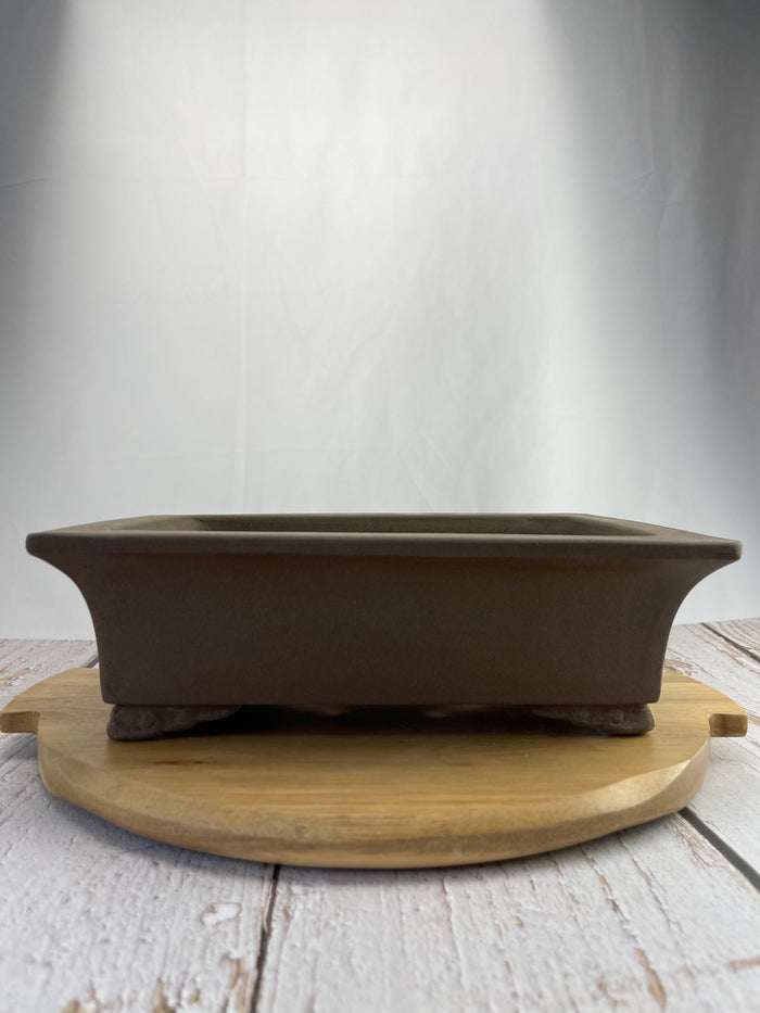 Bonsai Ceramic Pot - Unglazed Rectangle 3