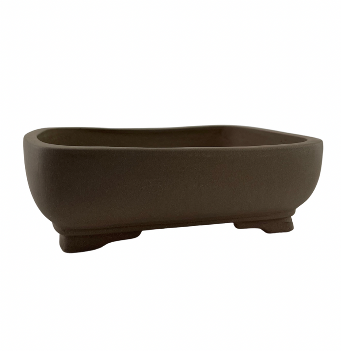 bonsai Ceramic Pot - Unglazed Rectangle 4