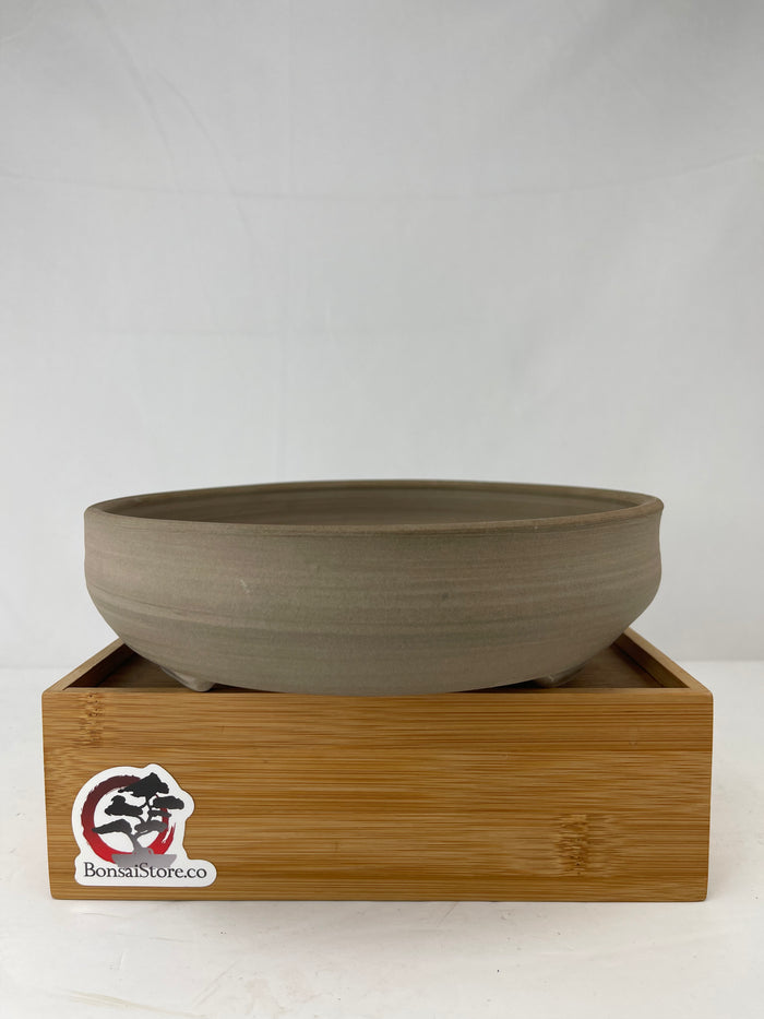 Bonsai Sophie Wang - Round Unglazed Grey