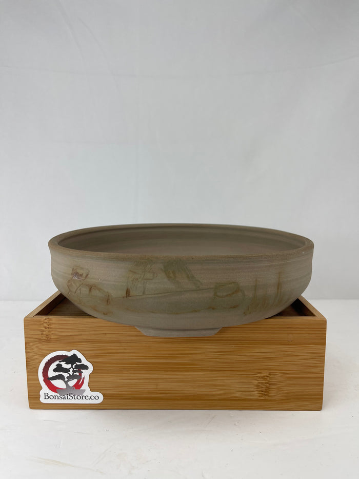 Bonsai Sophie Wang - Round Unglazed Grey