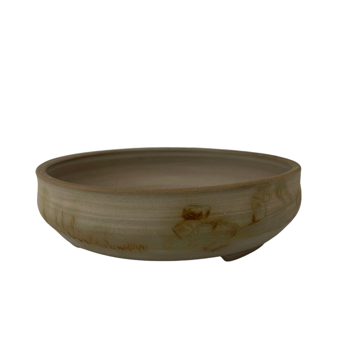 bonsai Sophie Wang - Round Unglazed Grey