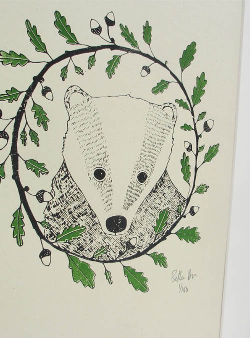 Boodle Badger And Oak Art Print