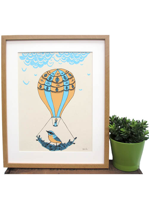 Boodle Balloon Ride Art Print
