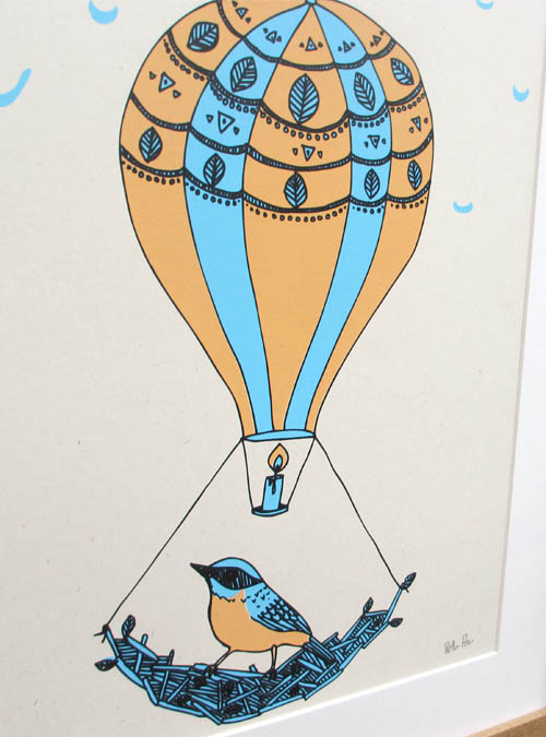 Boodle Balloon Ride Art Print