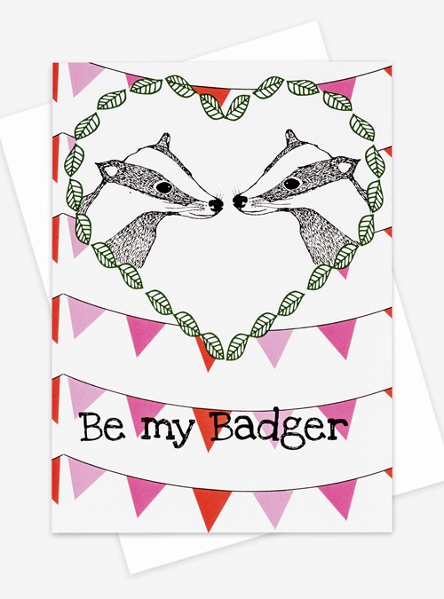Boodle Be My Badger Card