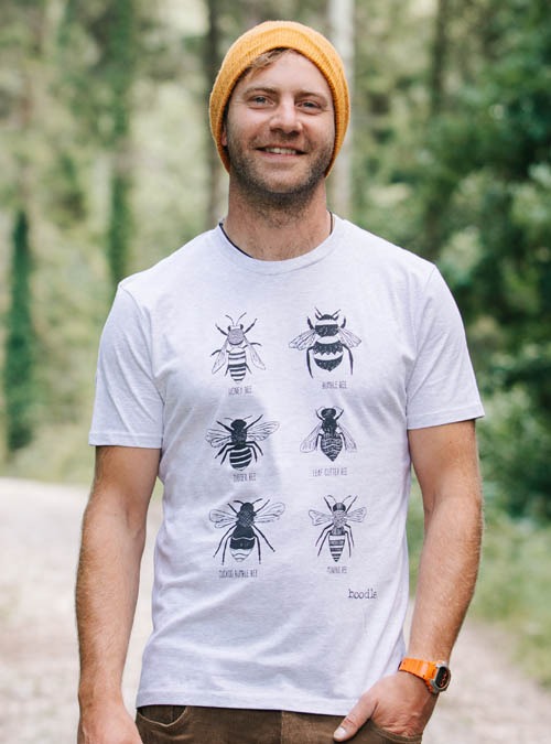 Boodle Bee Tee Mens Organic T-shirt