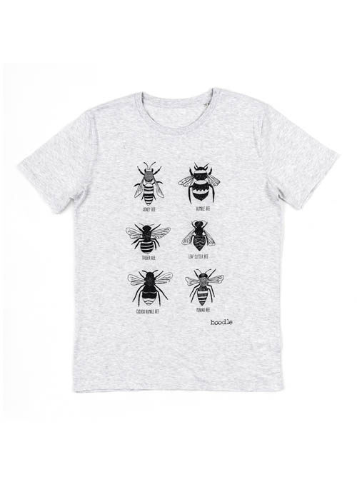 boodle Bee tee mens organic T-shirt