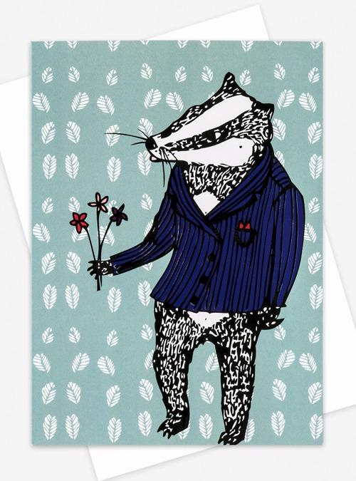 Boodle Bob The Badger Card