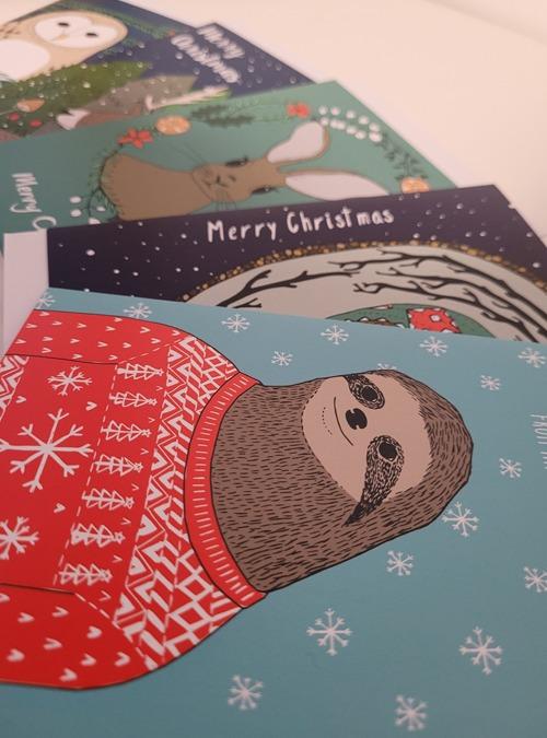 Boodle Christmas Card Pack X5