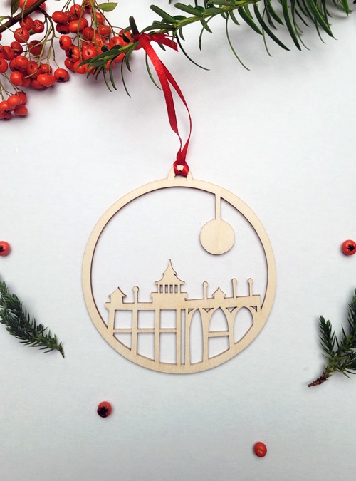 Boodle Clevedon Pier Wooden Decoration