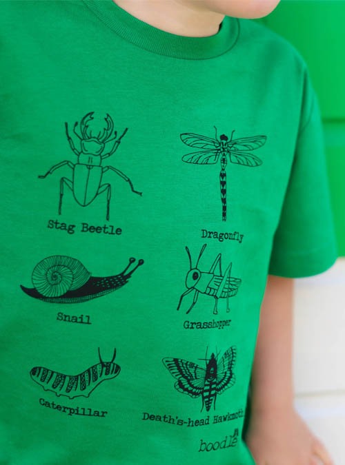 Boodle Creepy Crawly Organic Kids T-shirt