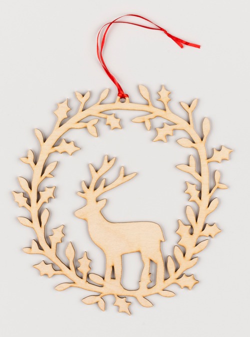 Boodle Deer Christmas Wreath