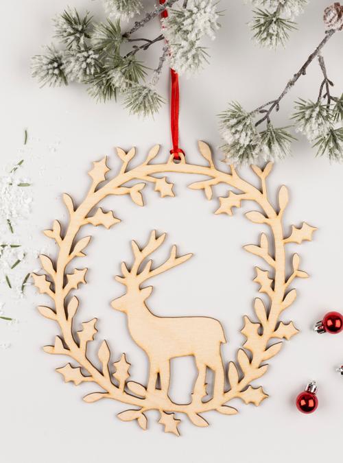 boodle Deer Christmas Wreath