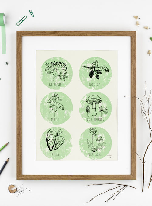 boodle Foraging art print