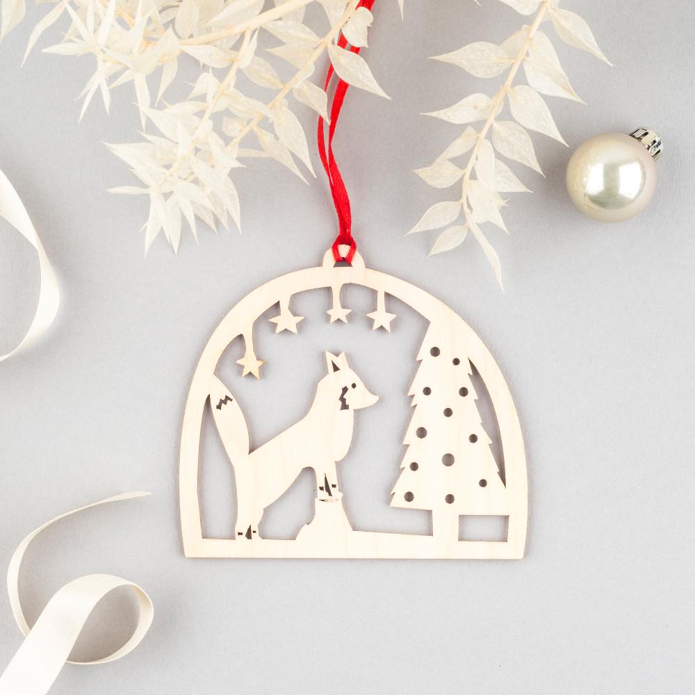 Boodle Fox Christmas Wreath