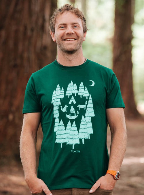 Boodle Foxes In The Forest Mens T-shirt