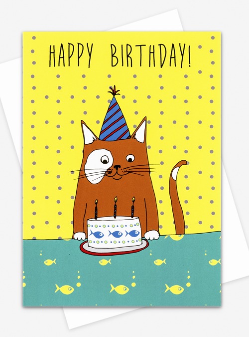 Boodle Happy Birthday Cat Card