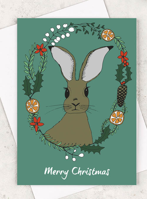 Boodle Hare Christmas Card