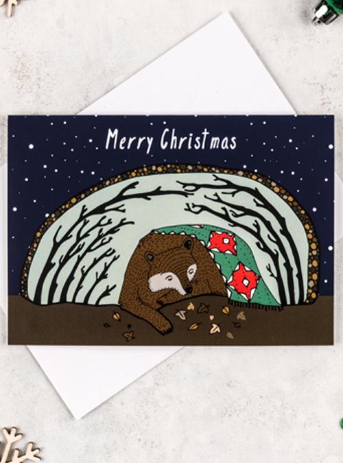 Boodle HiBEARnate Christmas Card