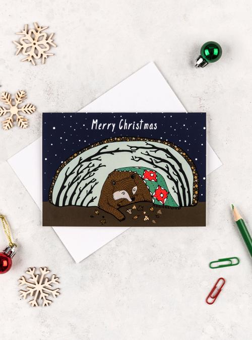 boodle HiBEARnate Christmas card