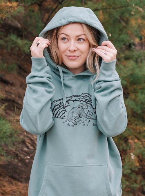 boodle HiBEARnate Mens Organic Hoody