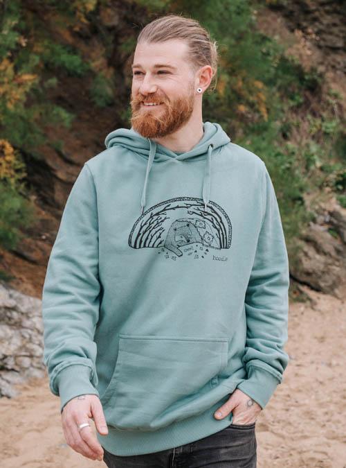 boodle HiBEARnate Mens Organic Hoody