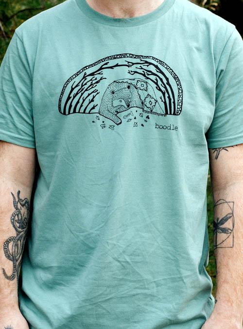 Boodle HiBEARnate Mens Organic T-shirt