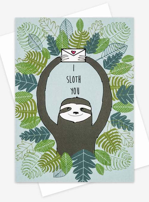 Boodle I Sloth You Card