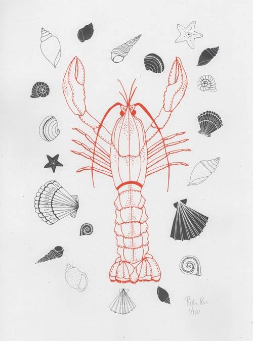Boodle ‘Larry The Lobster’ Art Print