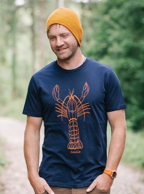 Boodle Larry The Lobster Mens Organic T-shirt