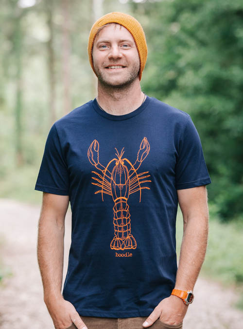 Boodle Larry The Lobster Mens Organic T-shirt