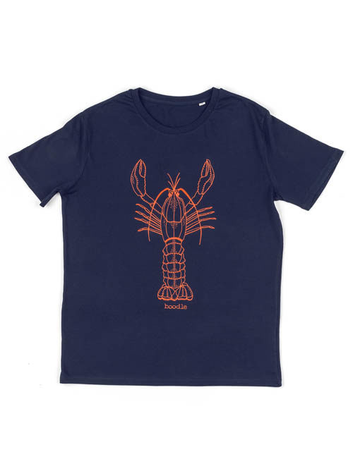 boodle Larry the lobster mens organic T-shirt