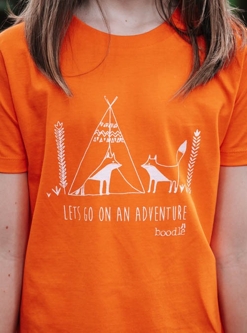 Boodle Lets Go On Adventure Kids Organic T-shirt