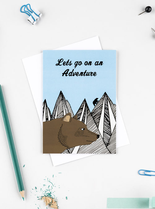 boodle Lets go on an adventure card