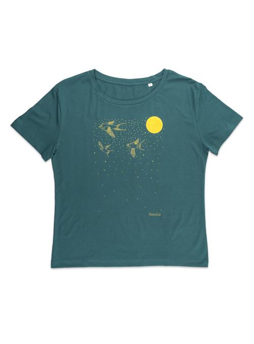 boodle Migrate swallow womens organic T-shirt