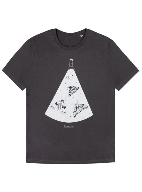 boodle Moths in torch light Mens organic T-shirt