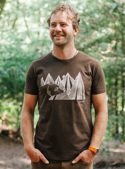 Boodle Mountain Bear Mens T-Shirt