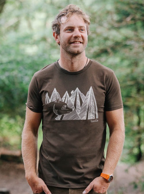 Boodle Mountain Bear Mens T-Shirt