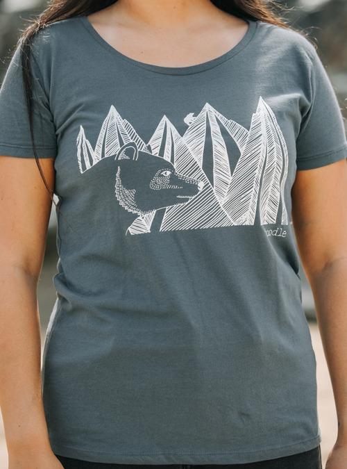 Boodle Mountain Bear Womens Organic T-shirt