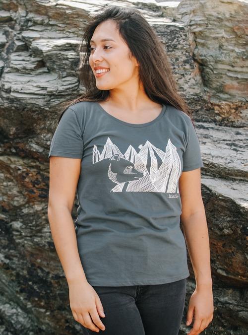 Boodle Mountain Bear Womens Organic T-shirt