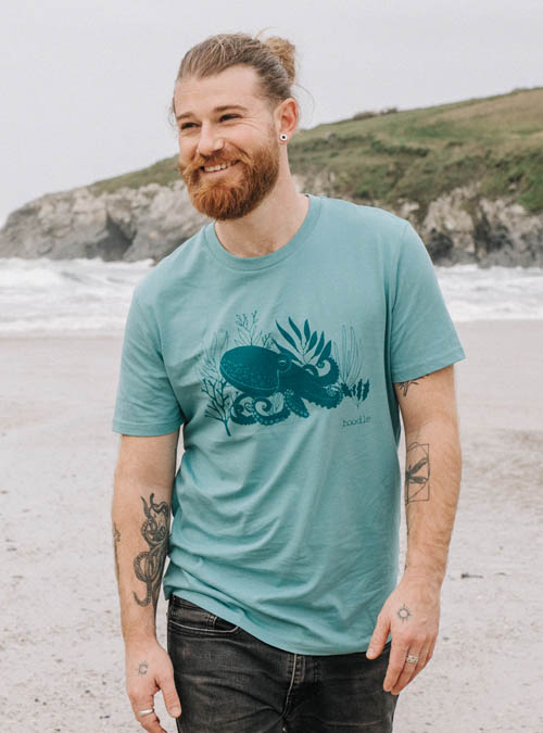 Boodle Octopus Mens Organic T-shirt