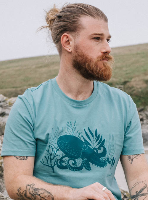 Boodle Octopus Mens Organic T-shirt
