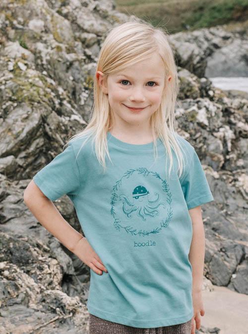 Boodle Octopus Organic Kids T-shirt