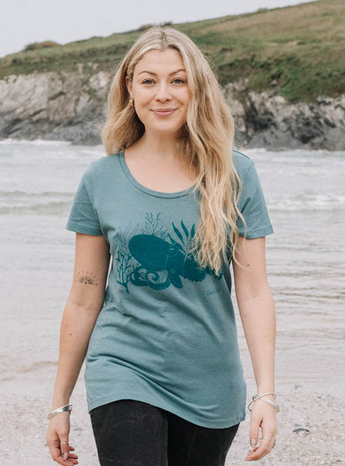 Boodle Octopus Womens Organic T-shirt