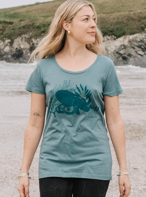 Boodle Octopus Womens Organic T-shirt